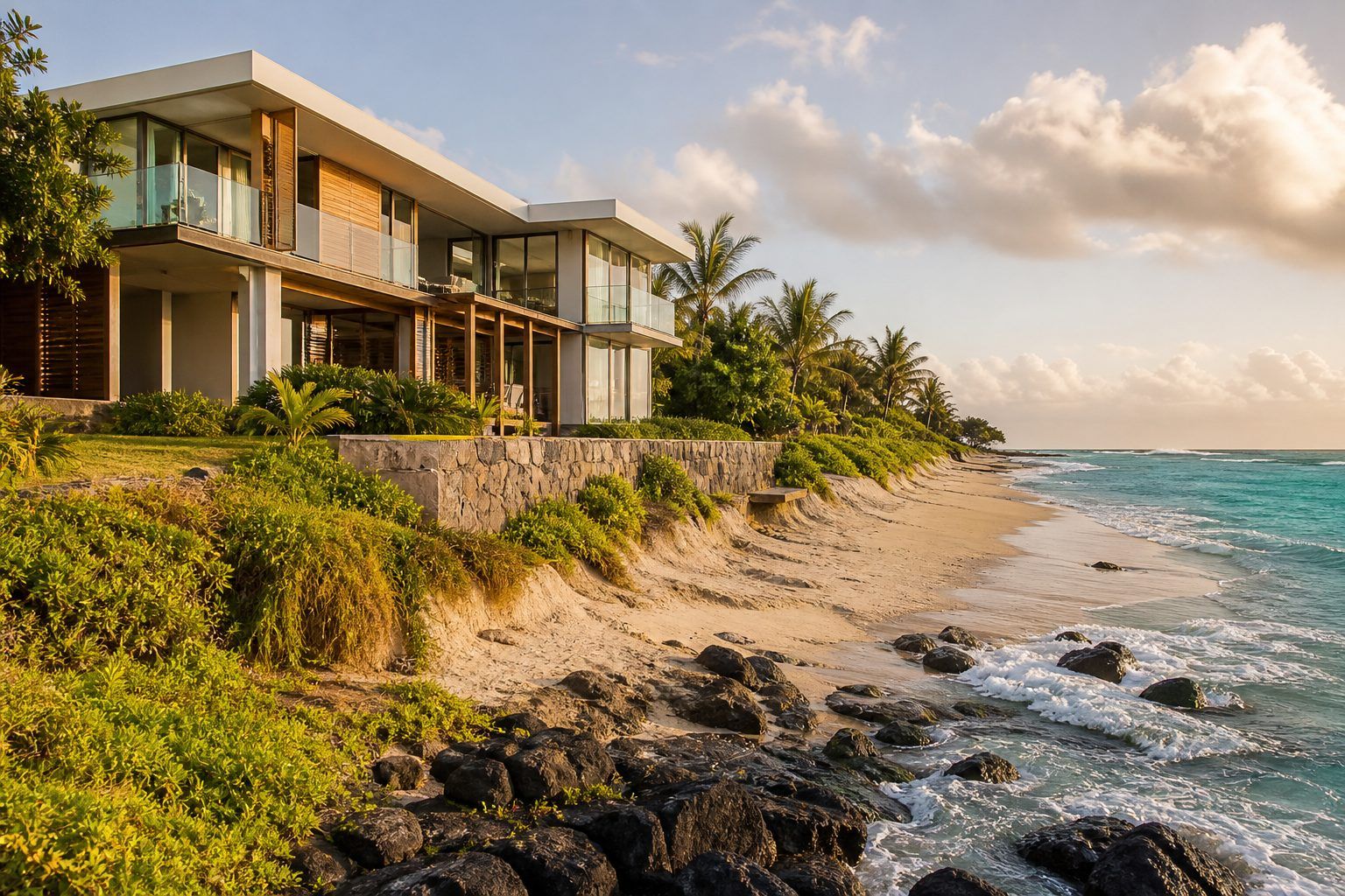 Littoral, plage et risques climatiques : les points de vigilance d’une maison en front de mer