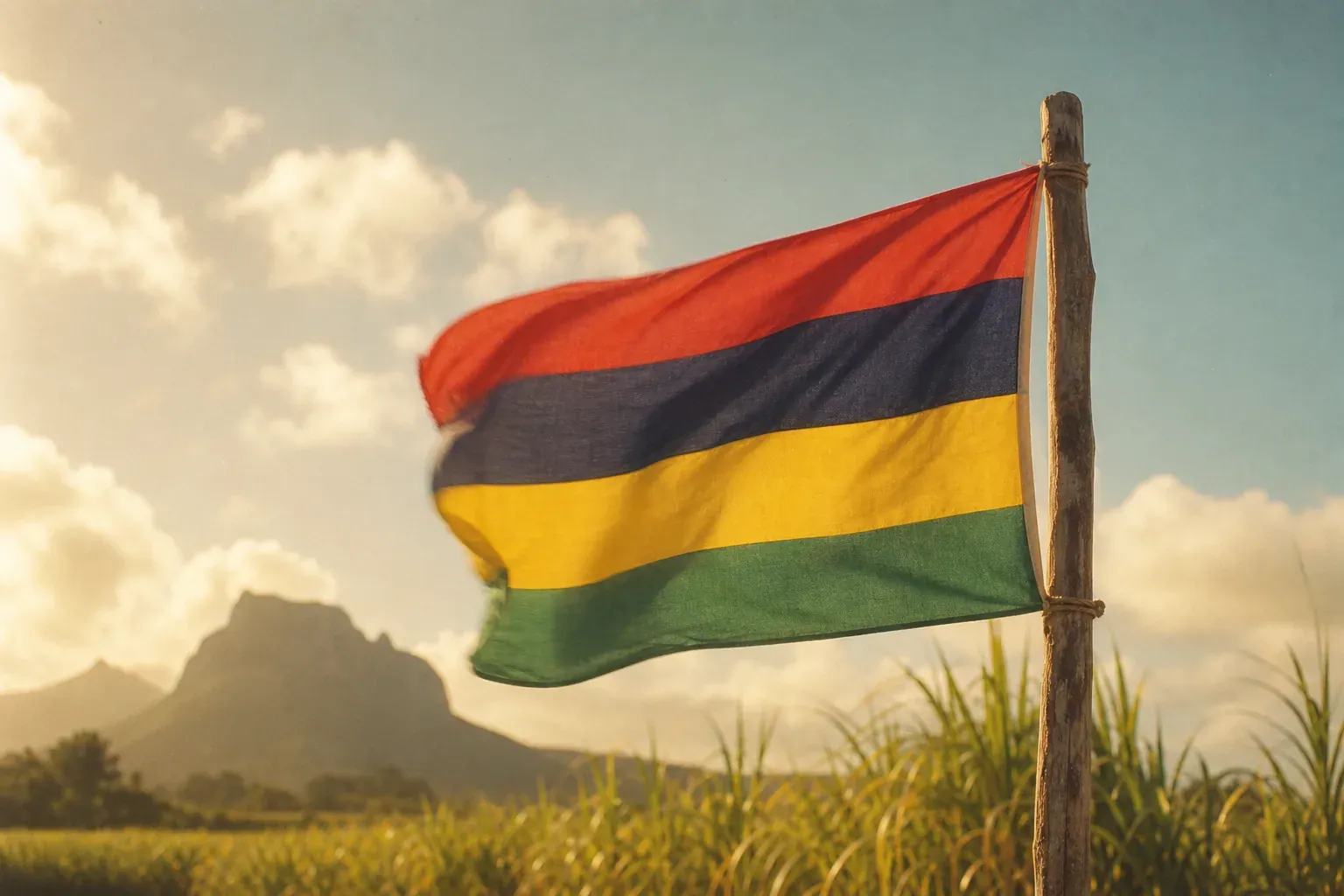 Le drapeau de l'île Maurice : les quatre couleurs et leur sens