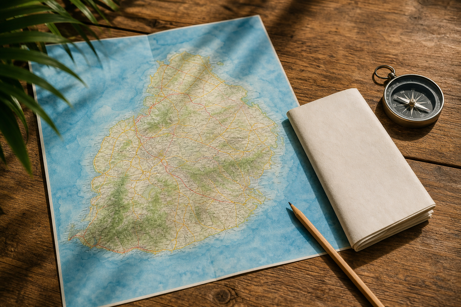 Carte de l’île Maurice en PDF : régions, routes et repères