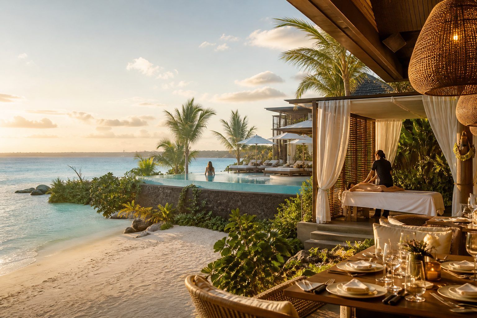Ce que vous souhaitez vivre sur place : plage, rooftop, spa et restaurants